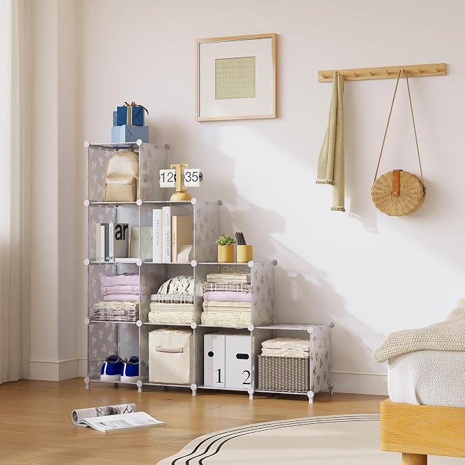 UNKU Cube Storage Organizer, 10 Cube Closet Organizer Storage Shelves, DIY - Image 2