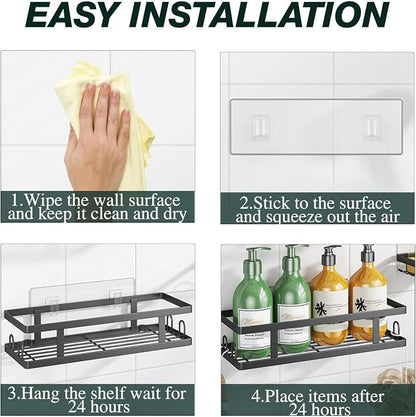 Youvip Adhesive Shower Caddy, Shower Shelves - Image 9