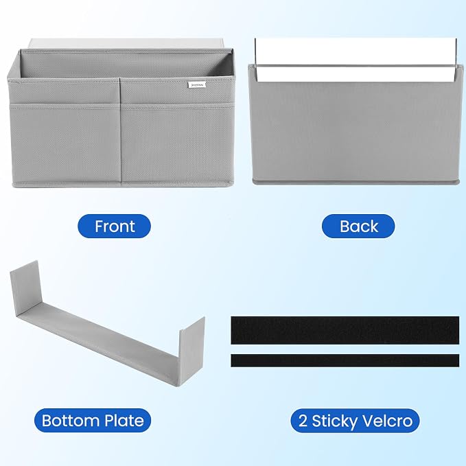 10 Pack Desk Side Hanging Organizer, Adhesive Storage Bag - Image 6