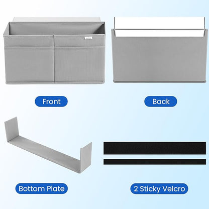 10 Pack Desk Side Hanging Organizer, Adhesive Storage Bag - Image 6
