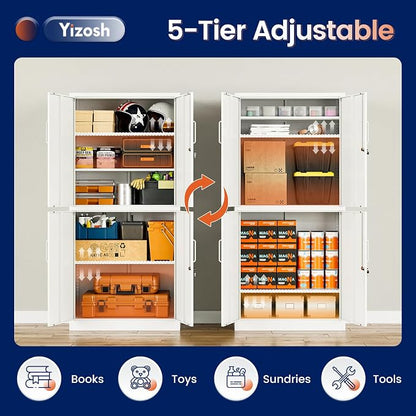 Yizosh Metal Storage Locking Cabinet - Image 6