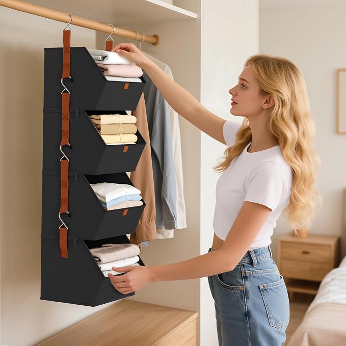 Hanging Closet Organizer 4 Tier - Image 7