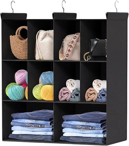Ofiray-home 3 Tier Hanging Closet Organizer, 10 Compartments Sweater Organizer by Ofiray-home