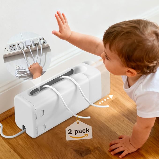Improved Power Strip Cover Box 丨Outlet Covers Baby Proofing丨Outlet Cover by Babylush
