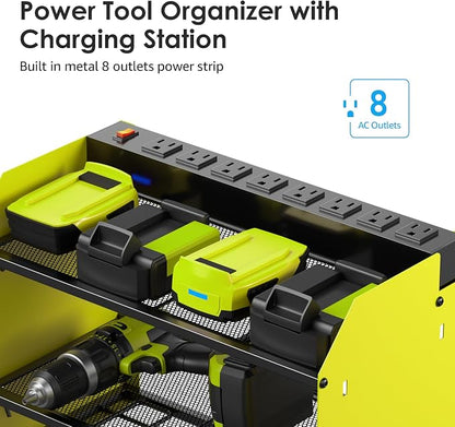 CCCEI Modular Power Tool Organizer Wall Mount Charging Station, Garage Drill - Image 2