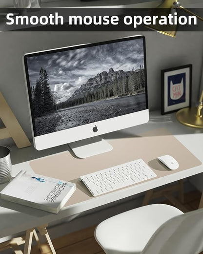 Non-Slip Desk mat, PULeather Desk Pad Protector, Office Desk Mat, Large Mouse - Image 4