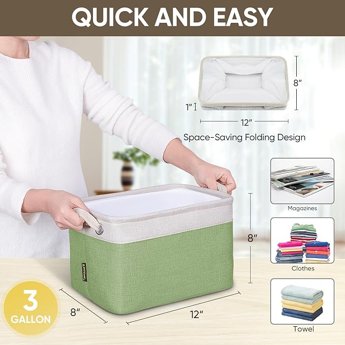 BALEINE 2 Pack Fabric Storage Bins - Image 8