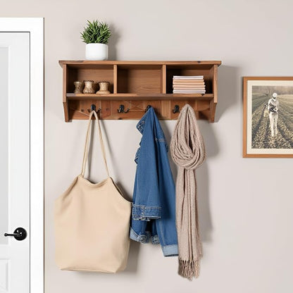 Revive Solid Wood Wall Mounted Coat Rack - Image 6