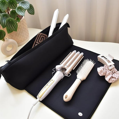 BAREFOOT CARIBOU Hair Tools Travel Bag and Heat Resistant Mat - Image 9