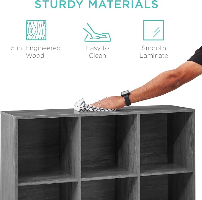 Best Choice Products 9-Cube Storage Organizer, 13.5in Shelf Opening, Display - Image 6