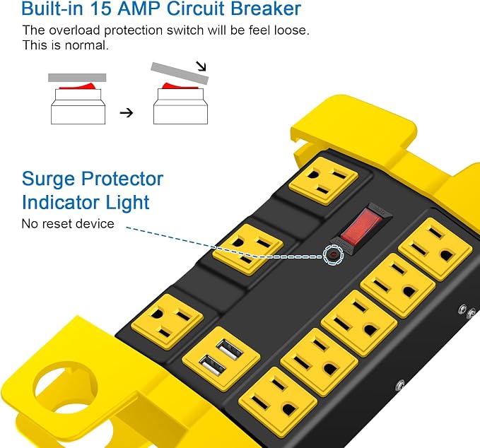 CCCEI Heavy Duty Power Strip - Image 3