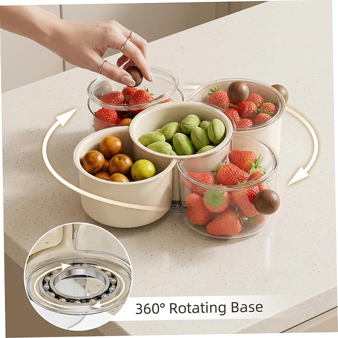 Snack Spinner - Rotating Divided Serving Tray - Image 2