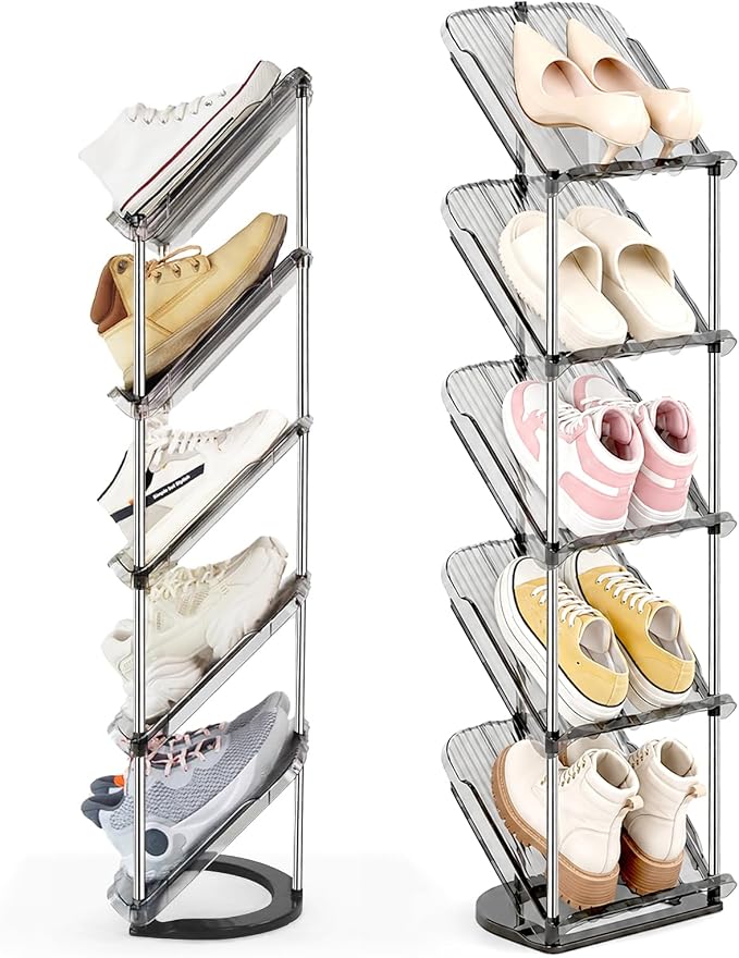 Patinao Sloping Narrow Shoe Rack 5 Tiers by Patinao