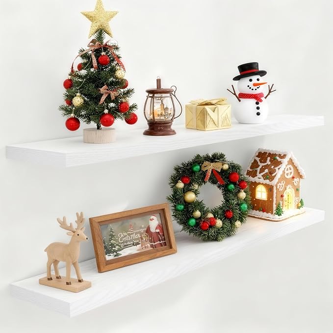 Fun Memories White 55Inch Floating Shelves by FunMemories