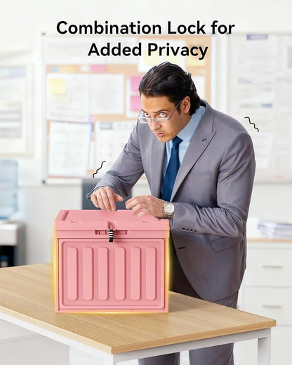 Oterri Plastic File Box with Lid - Image 5
