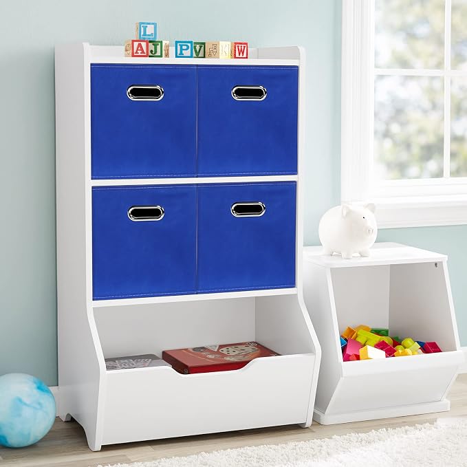 Black Fabric Cubby Storage Bins, Cube Organizer Bin Foldable Storage Boxes - Image 4
