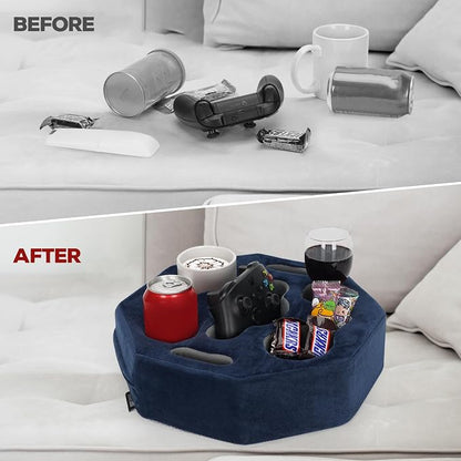 Couch Cup Holder Pillow, Couch Drink Holder, Octagon Couch Caddy - Image 5