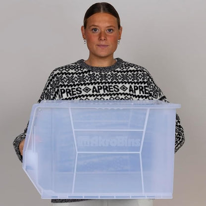 Akro-Mils 30283 Super-Size AkroBins Plastic Storage Bins, Space-Saving - Image 2