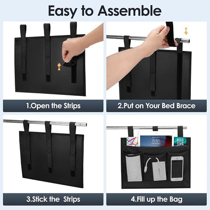 Bedside Caddy Storage Organizer, Hanging Storage Bag Pocket - Image 5