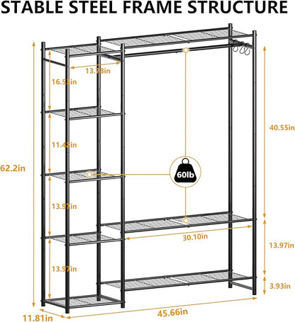 Wardrobe Closet, Portable Clothes Rack - Image 3