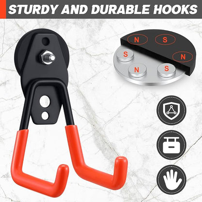 Landhoow Large Magnetic Hooks Heavy Duty Garage Magnet Hooks Strong Storage - Image 3
