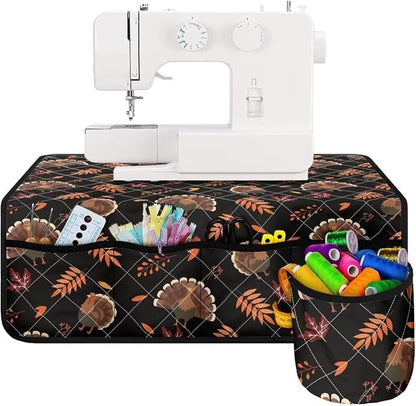 Gomyblomy Turkeys Sewing Machine Silencer Mat, Thanksgiving Theme Durable Dust - Image 3