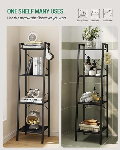 Hzuaneri Ladder Shelf, Freestanding Corner Storage Shelf | Bookcase - Image 6