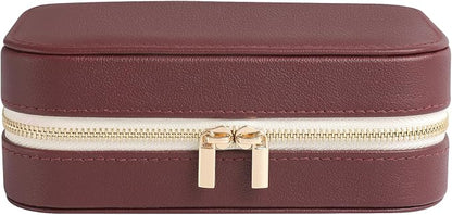 Genuine Leather Travel Jewelry Organizer Case - Image 2
