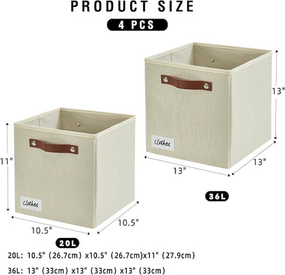 Collapsible Fabric Storage Cube Bins - Image 2