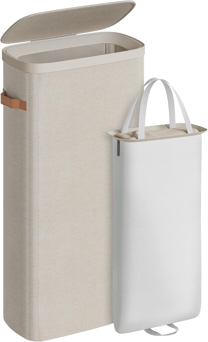 SONGMICS Laundry Basket, 17.2 Gal. Laundry Hamper, Easy Assembly, by Unknown
