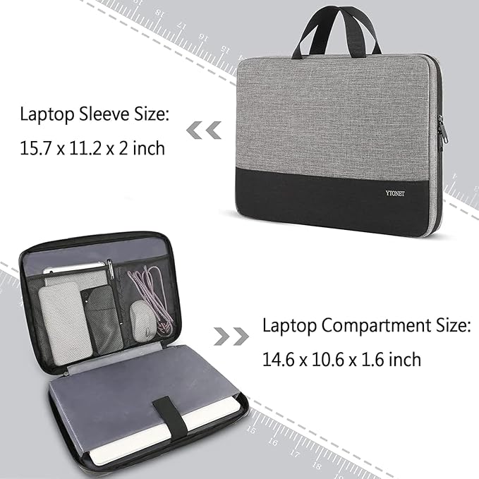 Ytonet 14 Inch Laptop Case, Water Resistant Laptop Sleeve Cover | Compatible - Image 3