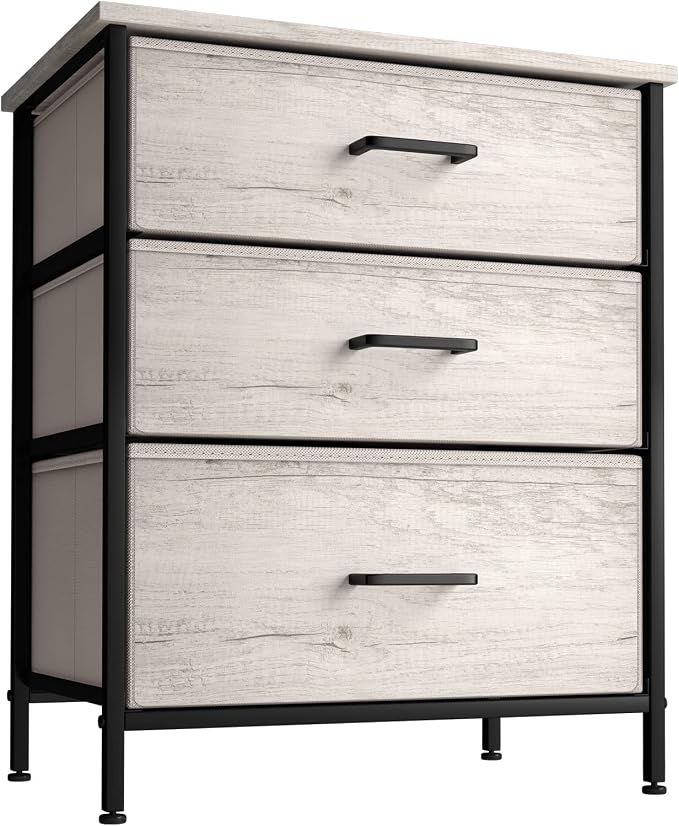 Sorbus Nightstand Dresser with 3 Faux Wood Drawers by Sorbus