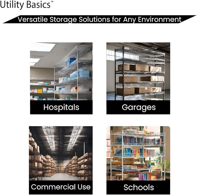 NSF Commercial 4-Tier Wire Shelving - Image 8