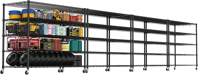 PrimeZone 5 Tier 80.7" Hx55.5 Wx24 D Wire Shelving by PrimeZone