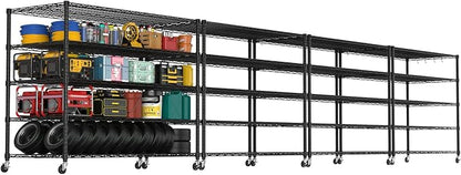 PrimeZone 5 Tier 80.7" Hx55.5 Wx24 D Wire Shelving by PrimeZone