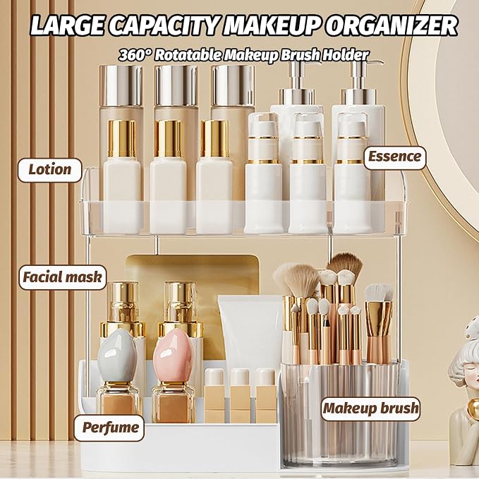DASITON Large Capacity Makeup Organizer - Image 4