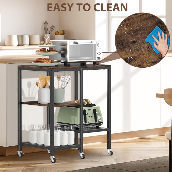 Kitchen Microwave Cart, Microwave Stand - Image 3