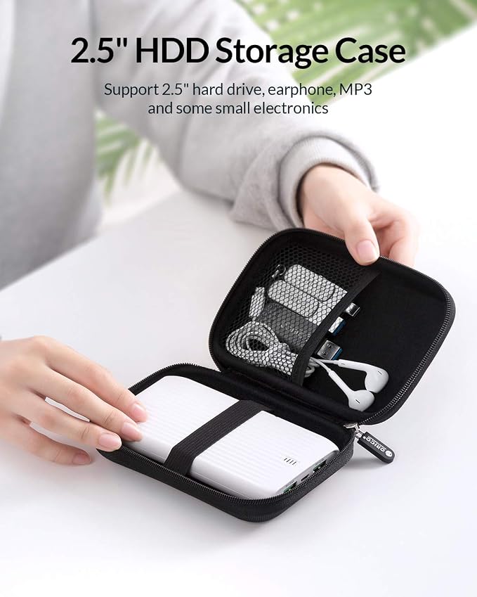 ORICO Hard Drive Case 2.5 inch External Drive Storage Carrying Bag Waterproof - Image 2