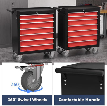 7-Drawer Tool Chest, Rolling Tool Cart - Image 5