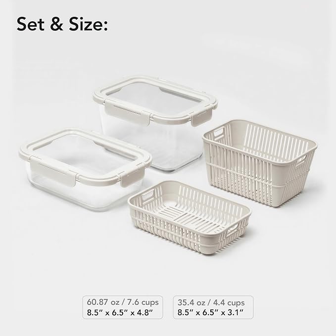 GENICOOK Glass Produce Storage Containers - Image 7
