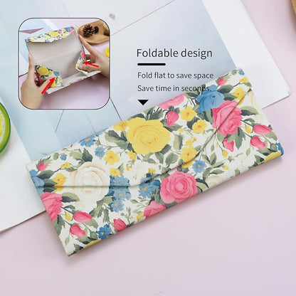 Foldable Glasses Case, Magnetic PU Leahter Sunglasses Case, Cute Hard Shell - Image 3