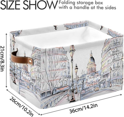 ZAZYXTJ Pari Eiffel Tower Storage Basket - Image 3