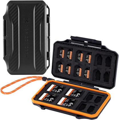K&F CONCEPT 36 Slots SD Micro SD Memory Card Case, Water-Resistant SD Card by KFCONCEPT