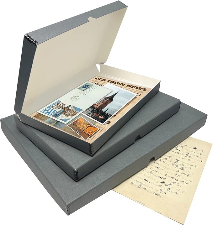 Lineco Clamshell Archival Storage Box, 13.5x19.5x1.75 Inch, Organize and Store - Image 6