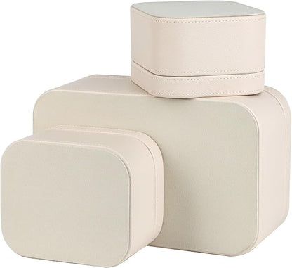 HofferRuffer Faux Leather Decorative Storage Boxes, Dust proof Storage Shelf - Image 9