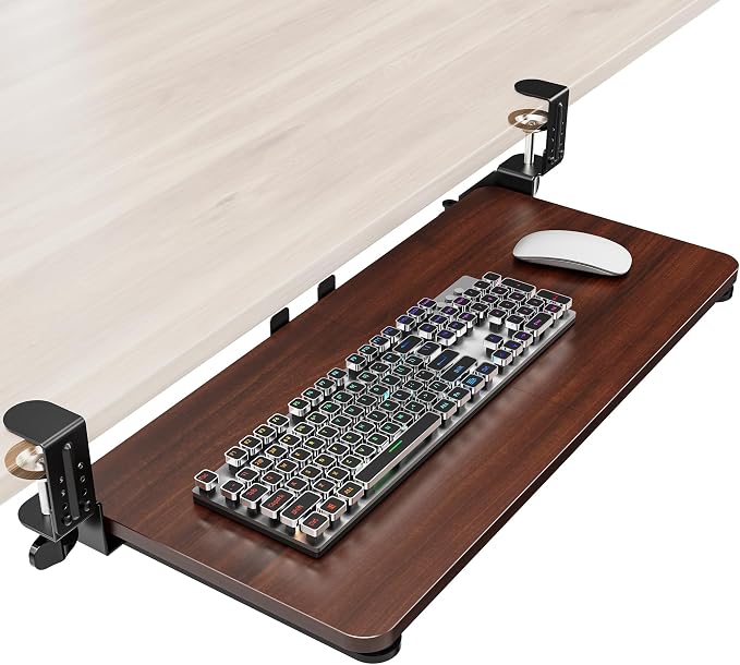 Ergonomic Keyboard Tray Under Desk, Pull Out by Zontera