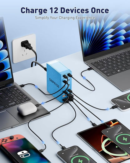 USB Charging Station, 12-Port USB C Charger Block - Image 4