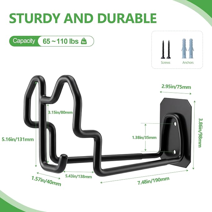 Heavy Duty Garden Hose Holder Wall Mount - Image 3