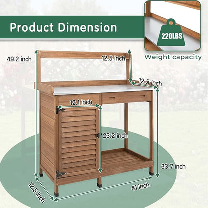 Potting Bench Table Work Bench - Image 4