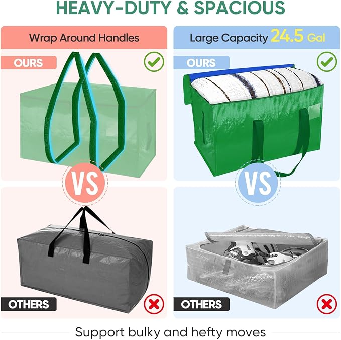 BALEINE 2-Pack Oversized Moving Bags - Image 4